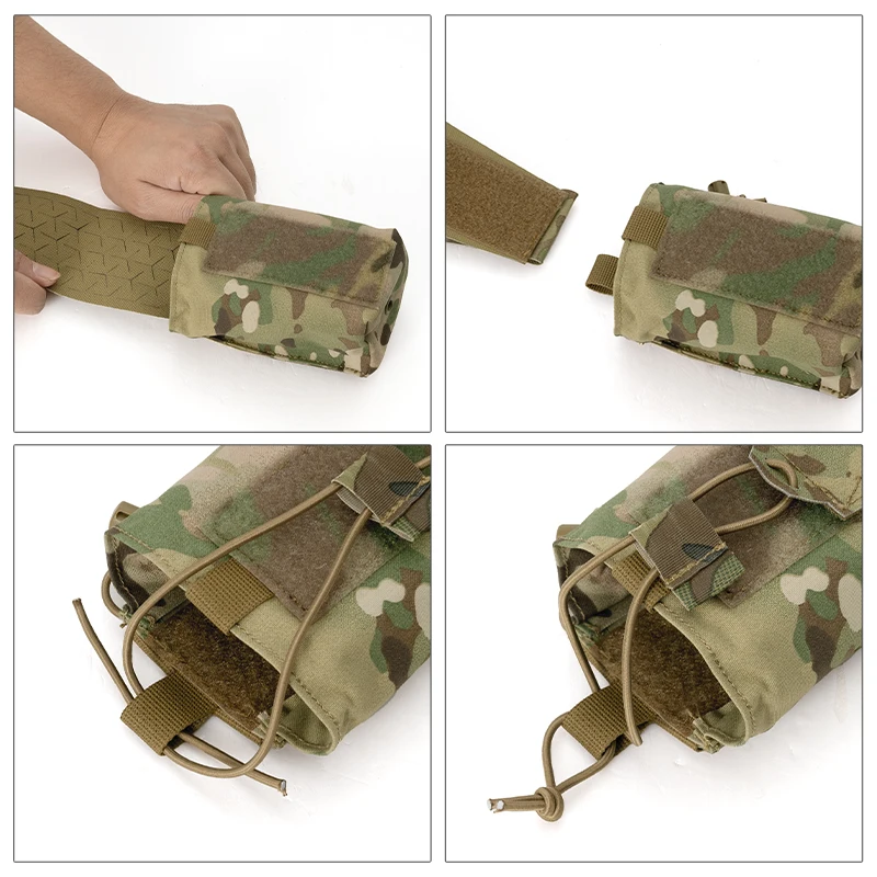 Bolsa táctica doble Mag de acción fantasma para 556/7,62 SPUD, bolsa de herramientas multifunción, Mini bolsa de Radio 6515 - imagen 4