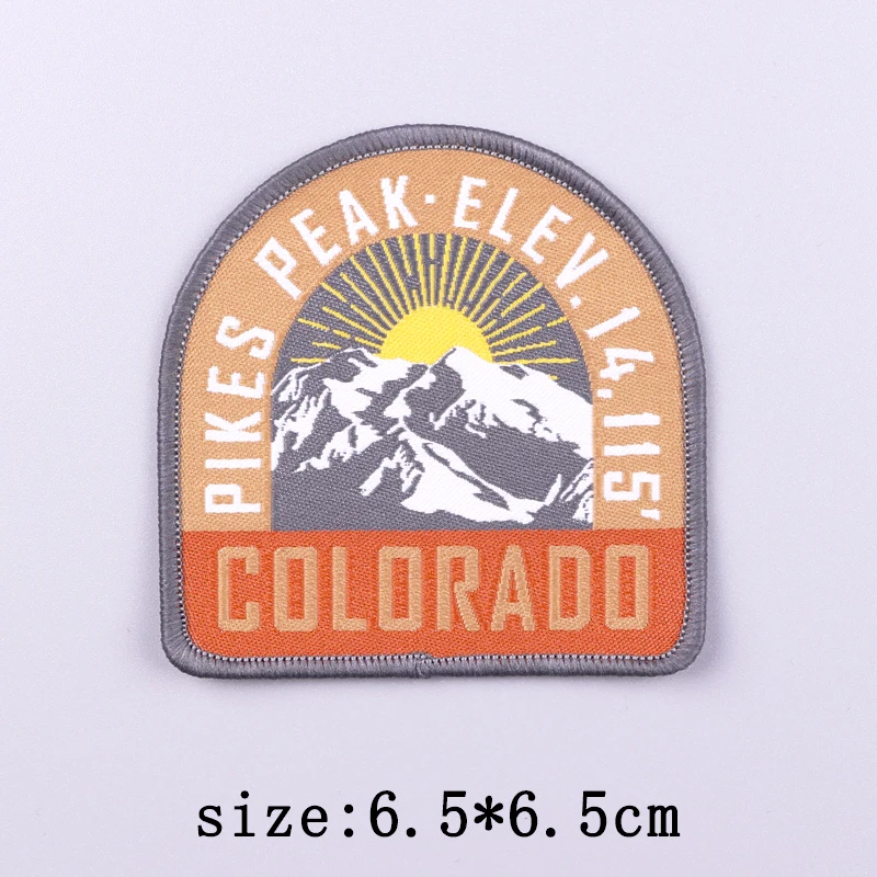 Parche desierto, parches de costura para ropa, parches para exteriores para ropa, parche autoadhesivo para ropa, insignias adhesivas con gancho - imagen 3