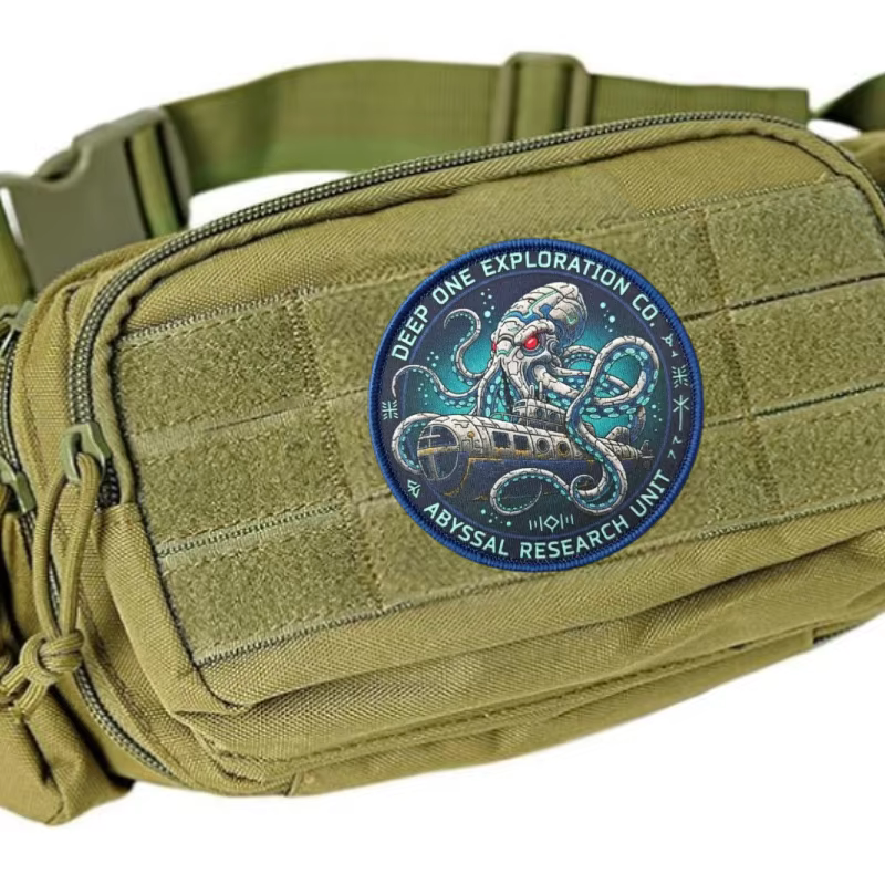 Parche táctico pulpo con gancho y bucle para mochila militar