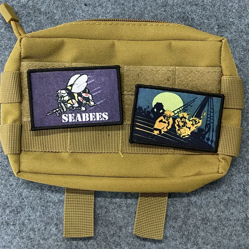 Parche de insignia de moral para fiesta de té, pegatinas con estampado interesante, brazalete de gancho y bucle, mochila táctica militar, accesorios decorativos - imagen 2