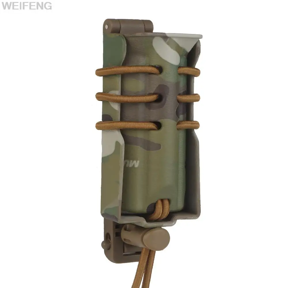 Bolsa táctica Molle de 9mm, estuche militar de tracción rápida, soporte Universal para linterna y cuchillo, equipo de caza - imagen 3