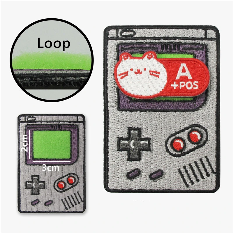 Parches bordados Retro nostálgicos de GAMEBOY, insignias conmemorativas de cinta magnética, recuerdos de la infancia, familia, ordenador, FC, Gamepad - imagen 4