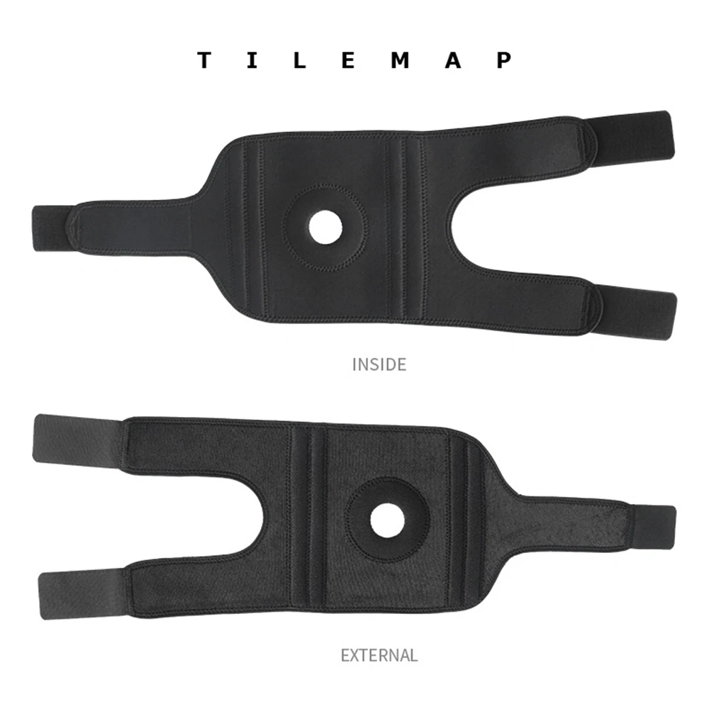 Rodillera ajustable con 4 resortes interiores, rodillera, soporte para dolor articular, Protector de rótula, rodillera deportiva, protector de menisco, 1 ud. - imagen 5