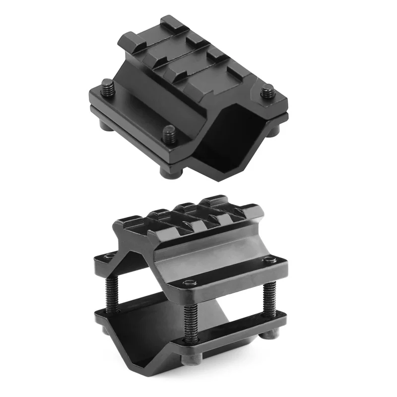 Soporte de alcance de barril Universal, adaptador de riel convertidor Picatinny de 3 ranuras, para montaje de linterna láser, caza, accesorios para pistola de juguete