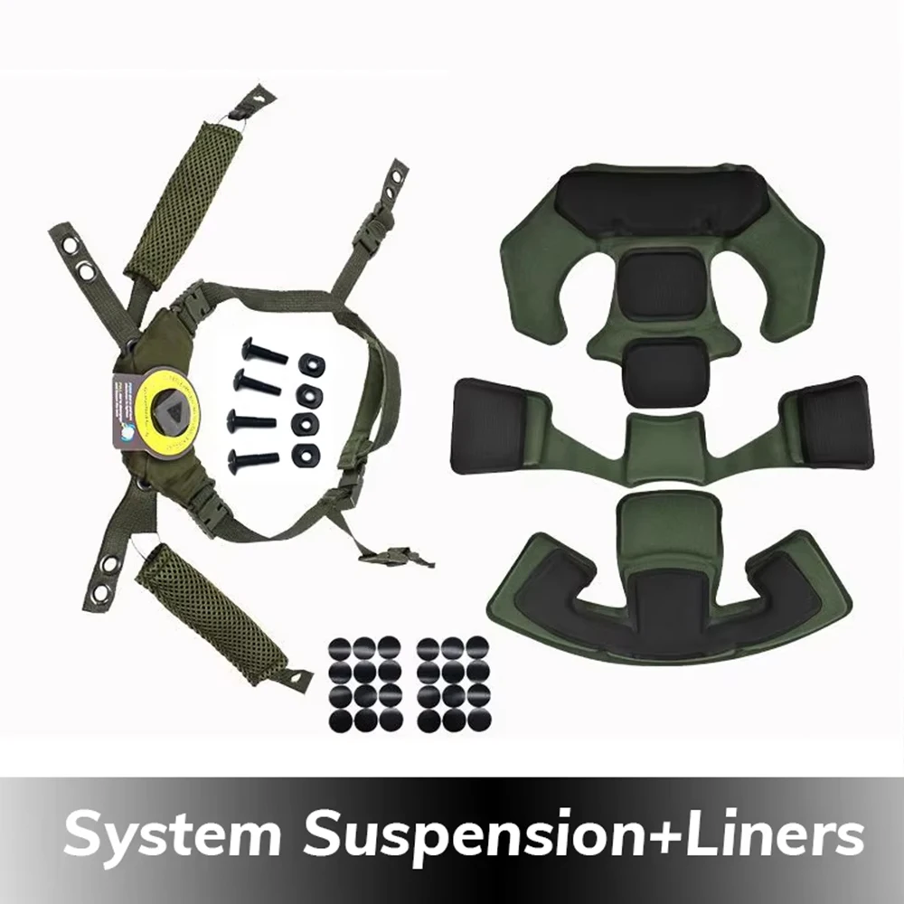 Sistema de suspensión para casco táctico, cordón de suspensión, correa para la barbilla para equipo Wendy FAST MICH, accesorios para casco táctico - imagen 4