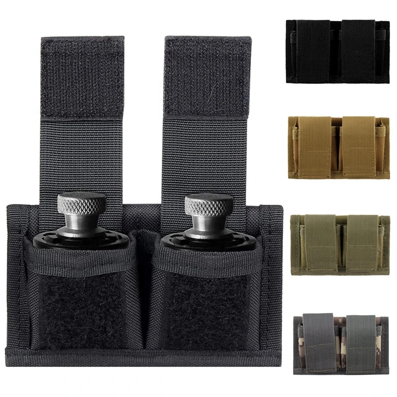 Bolsa táctica para cargador de velocidad, soporte de nailon, cinturón táctico de doble cargador de velocidad, ajuste Universal.357.44 la mayoría de.38 a.45 Colt