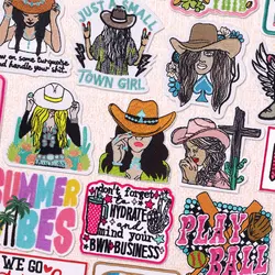 Parche de vaquera, parches para planchar para ropa, letras, escritura, parches bordados en ropa, chaqueta, pantalones vaqueros, pegatinas, decoración de costura