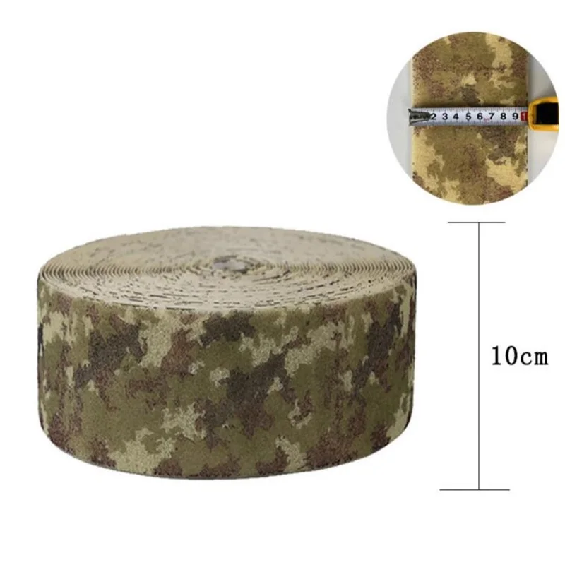 Ltaly camuflaje 1M/5M de longitud superficie peluda correas de nailon DIY