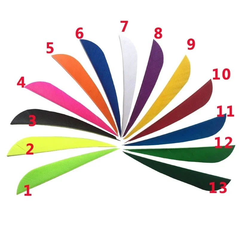 3/4/5 pulgadas flechas de tiro con arco paletas de plumas flechas de carbono arco recurvo arco compuesto tiro caza 60x