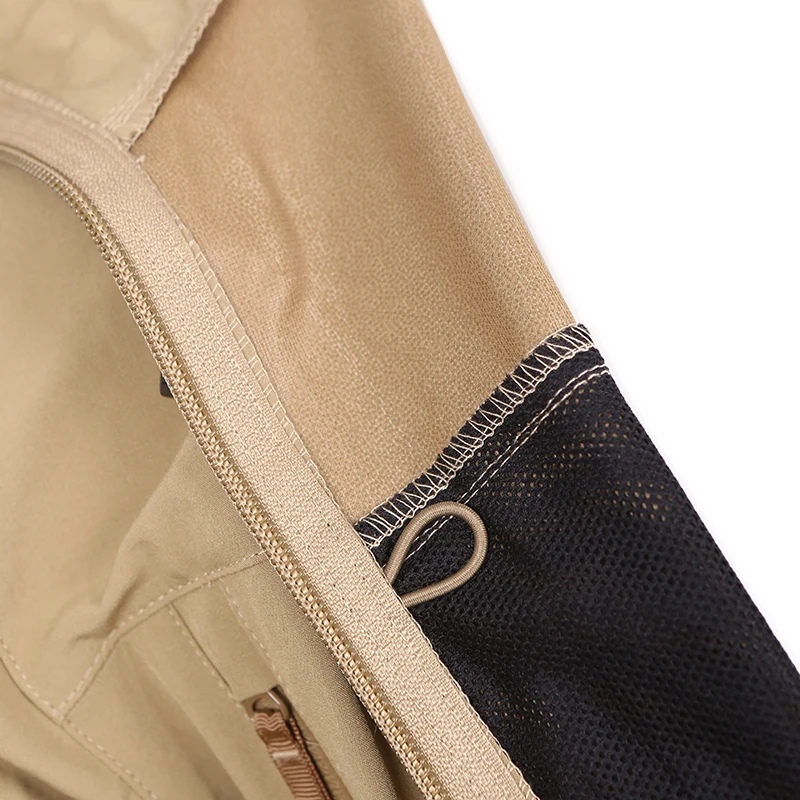 Emersongear TacticalTAD Predator Gen 4 chaqueta de concha suave para hombre abrigo cálido a prueba de viento senderismo Airsoft deportes de caza al aire libre TAN - imagen 4