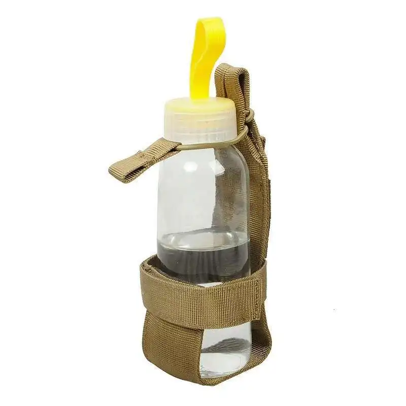 Soporte táctico para botella de agua, correas MOLLE, bolsa abierta para botella de agua, bolsa para acampar, mochila, accesorios para ciclismo y caza - imagen 3