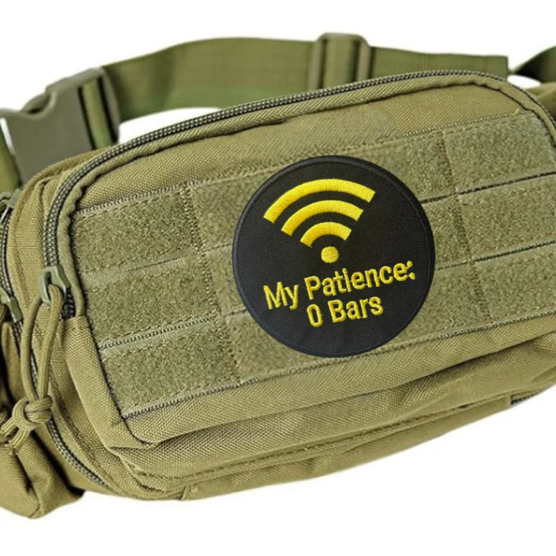 My Patience Parche táctico bordado gancho y bucle insignia moral