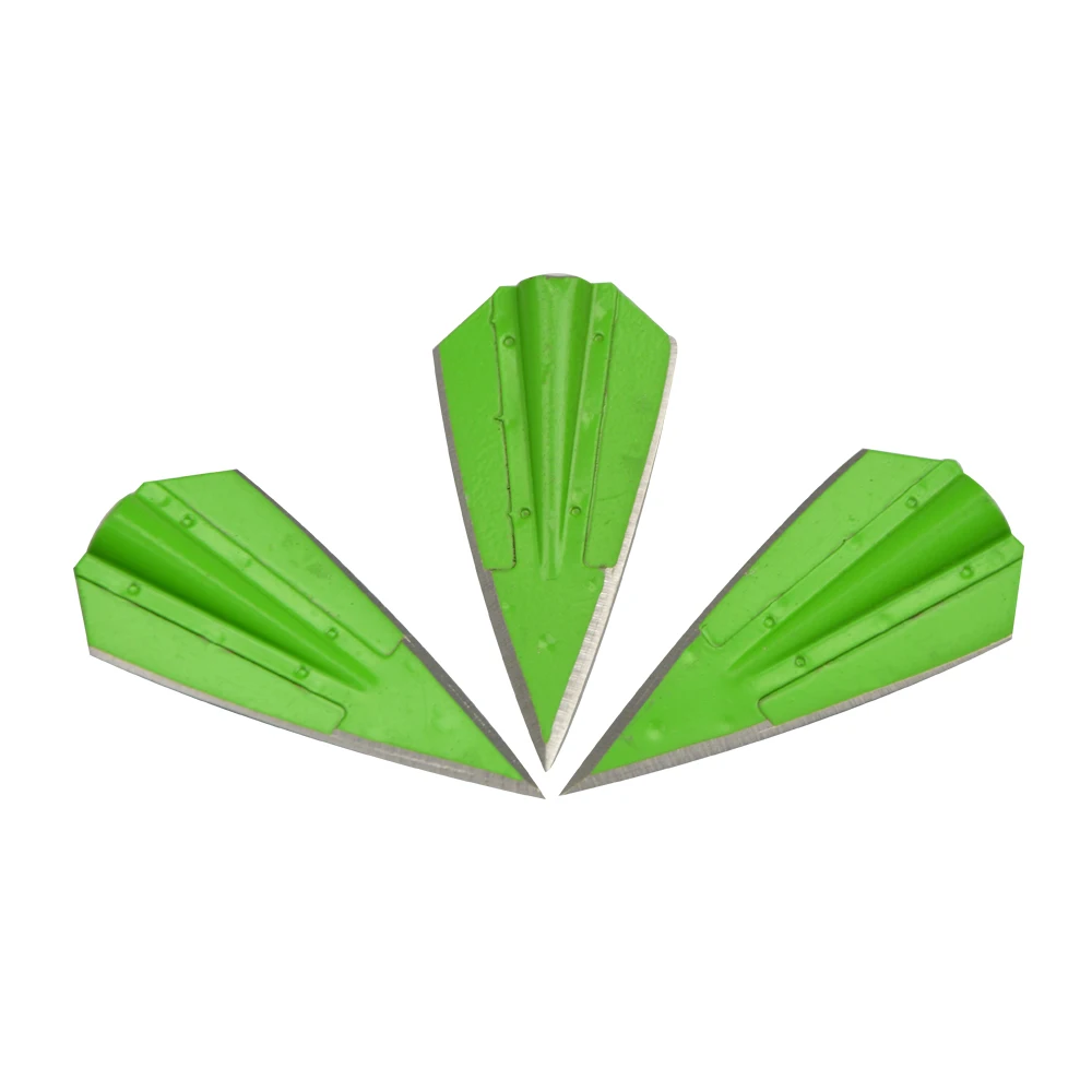 Punta ancha de tiro con arco, punta de flecha de caza de acero de aleación de 115 granos para flecha OD 8mm, puntas de tiro al aire libre, puntas de flecha de objetivo, 12 Uds. - imagen 5