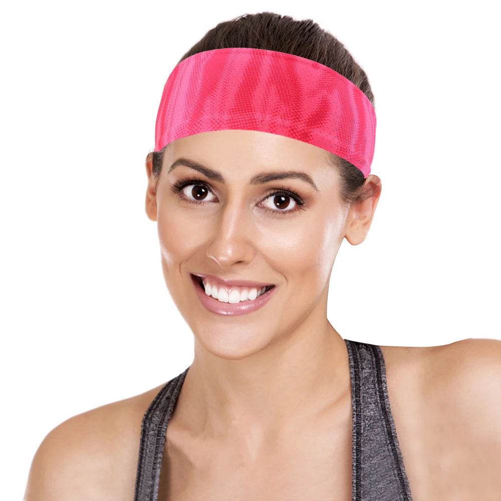 Diademas elásticas deportivas para hombre y mujer, cinta para el pelo para Yoga, correr, Fitness, bicicleta, diadema para ejercicio, seguridad atlética - imagen 2