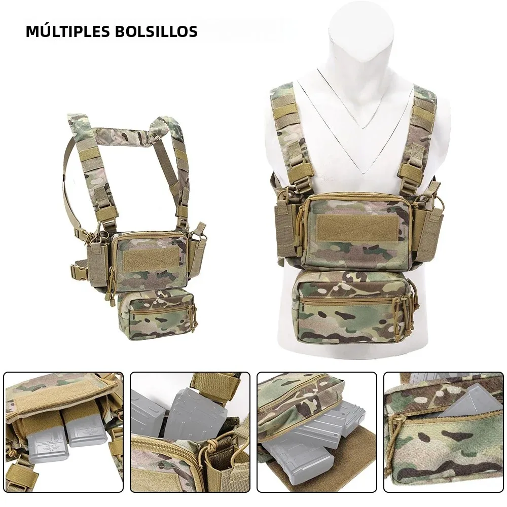 SINAIRSOFT D3CR Chaleco táctico portacargadores MOLLE para rifle - imagen 3