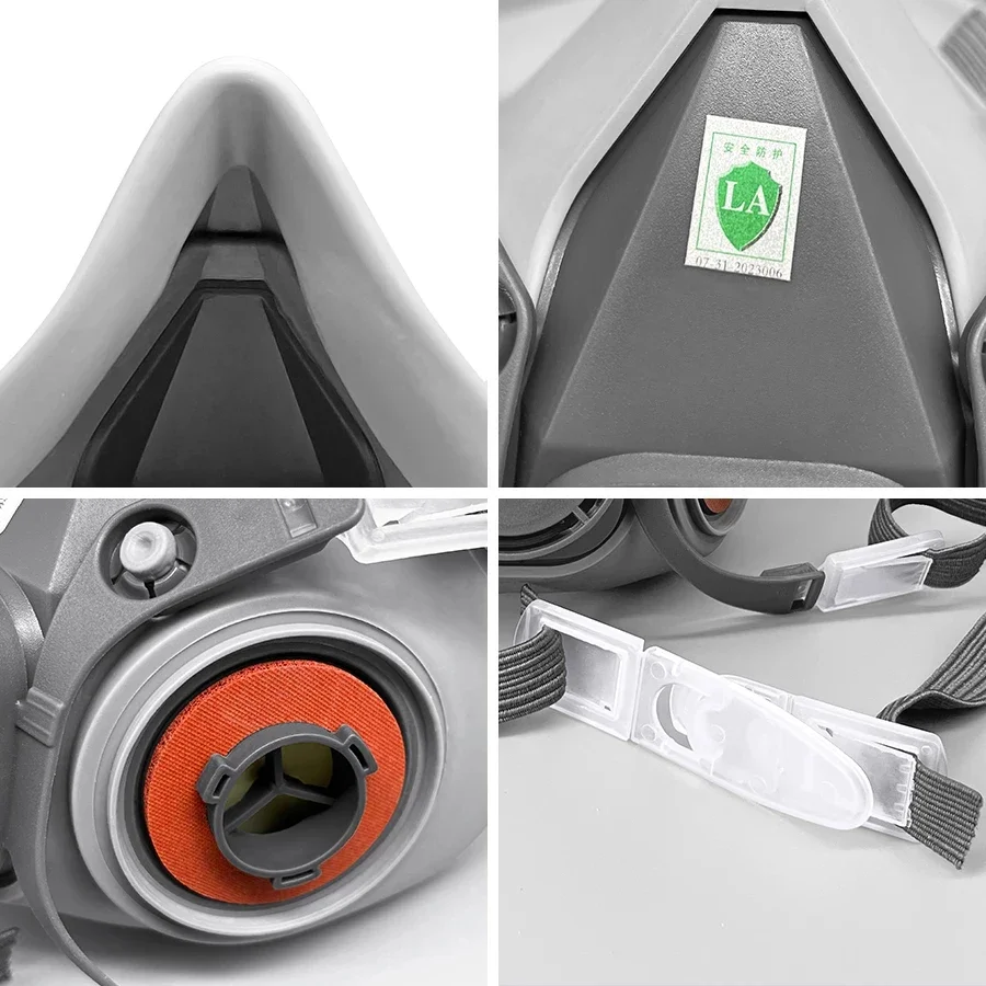 Máscara antipolvo 6200, trabajo de seguridad, 603 501, 5N11/2097 filtros, juegos de respiradores a prueba de polvo, pintura de trabajo Industrial, decoración de molienda en aerosol - imagen 5