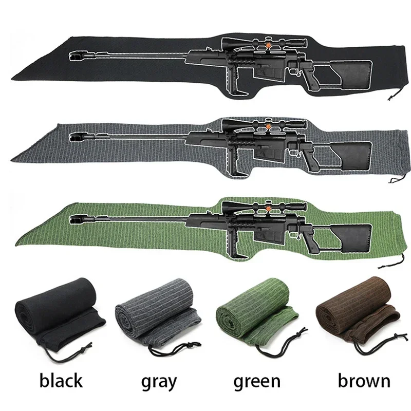 Calcetín de pistola tratado de silicona de 36/140CM para Rifle, funda para escopeta, fundas para tiro, caña de pescar, calcetín, bolsa de almacenamiento para pistola de protección - imagen 3