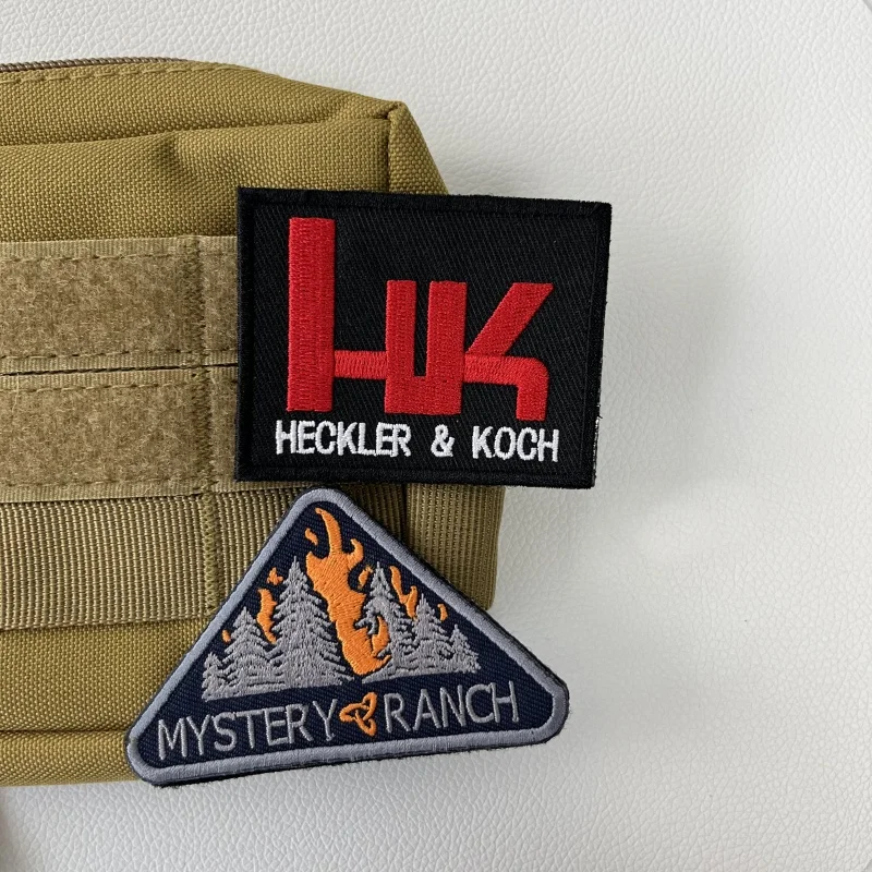 HECKLER & KOCH-insignia de moral táctica para exteriores, bordado de gancho y bucle, misteriosa personalidad de granja, ropa, pegatina de mochila - imagen 2