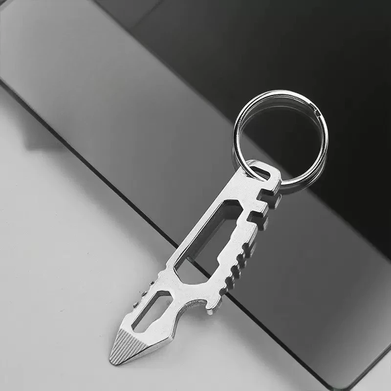 Llavero multifunción de exteriores premium con cuchillo y abridor