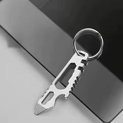 Llavero multifunción de exteriores premium con cuchillo y abridor