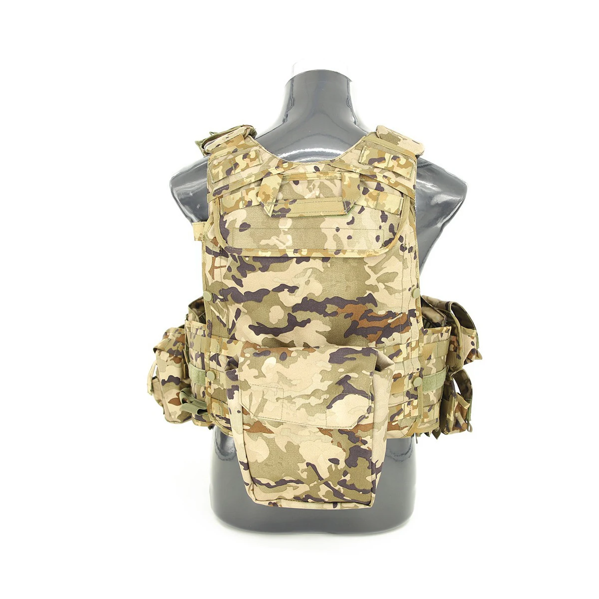 Chaleco táctico de camuflaje, equipo de protección multifuncional, transpirable, para entrenamiento - imagen 2