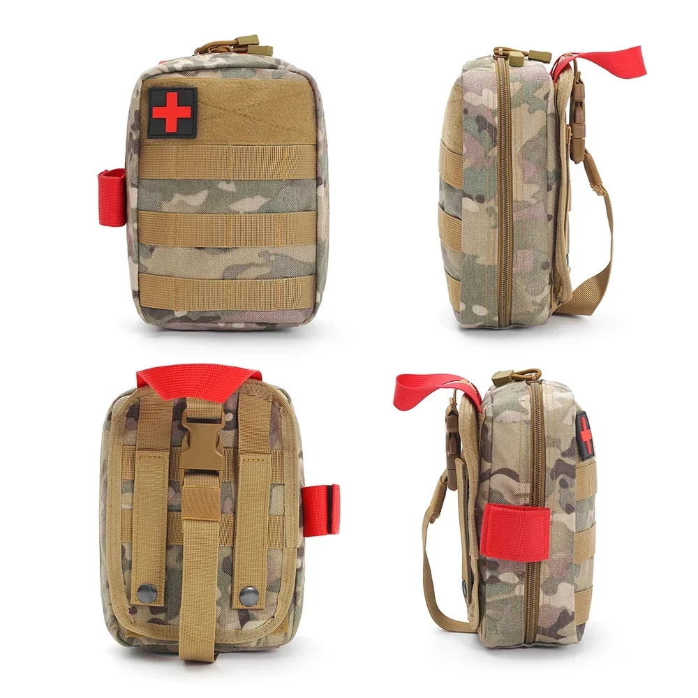 Bolsa de primeros auxilios táctica MOLLE para camping y emergencias