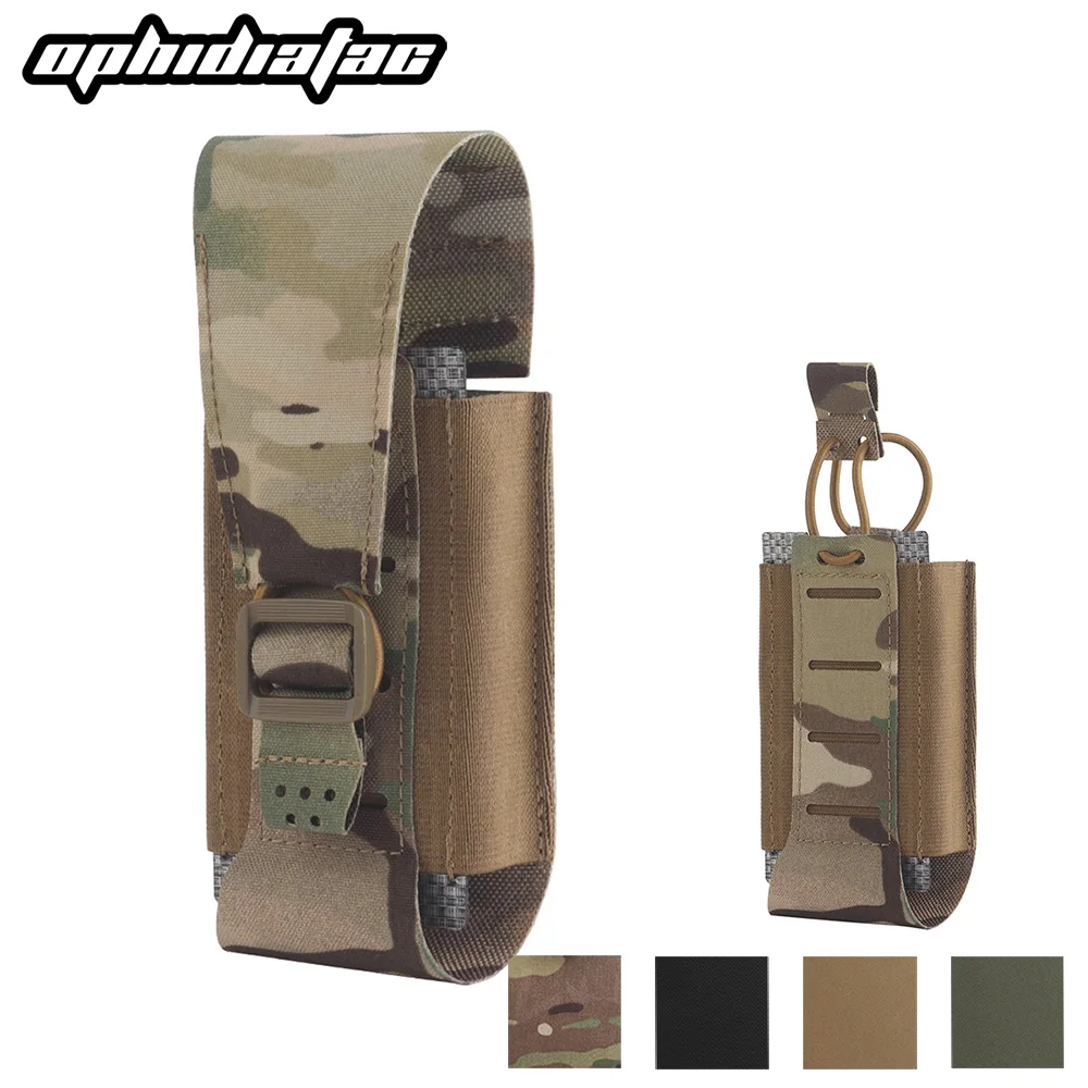 OPHIDIANTAC Molle 5,56, bolsa para una sola revista, chaleco, portador de conexión rápida, portador de nailon, bolsa de cintura, funda para caza