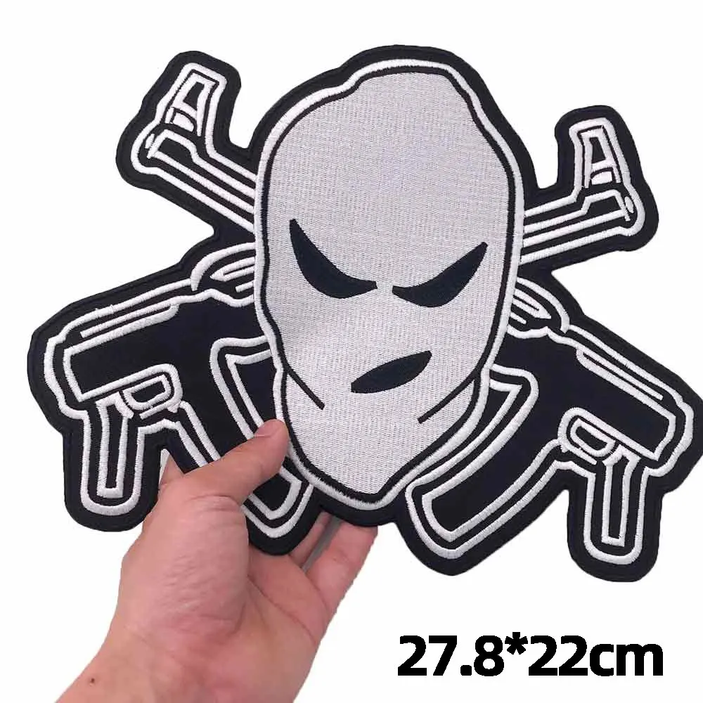 Parche de motorista intouchables, insignia de pegatina bordada para chaqueta, chaleco con plancha en el respaldo, todo o nada - imagen 5