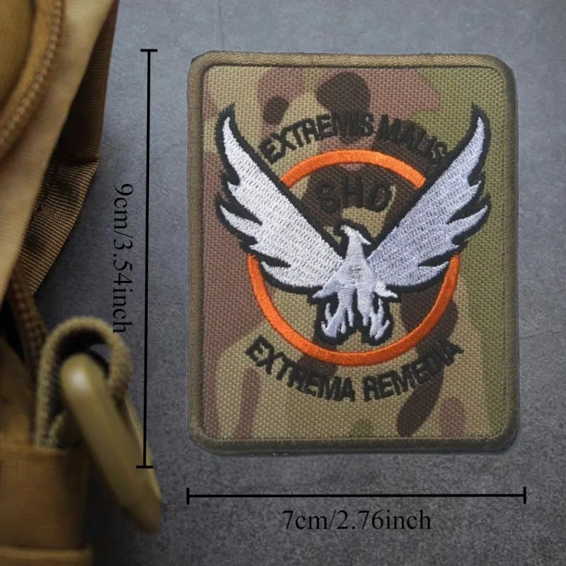 SHD The Division bordado parche sombreros brazalete táctico alas gancho y bucle moral insignia mochila pegatinas parches para ropa - imagen 4