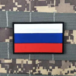 Parche táctico MOLLE – Bandera rusa reversible PVC