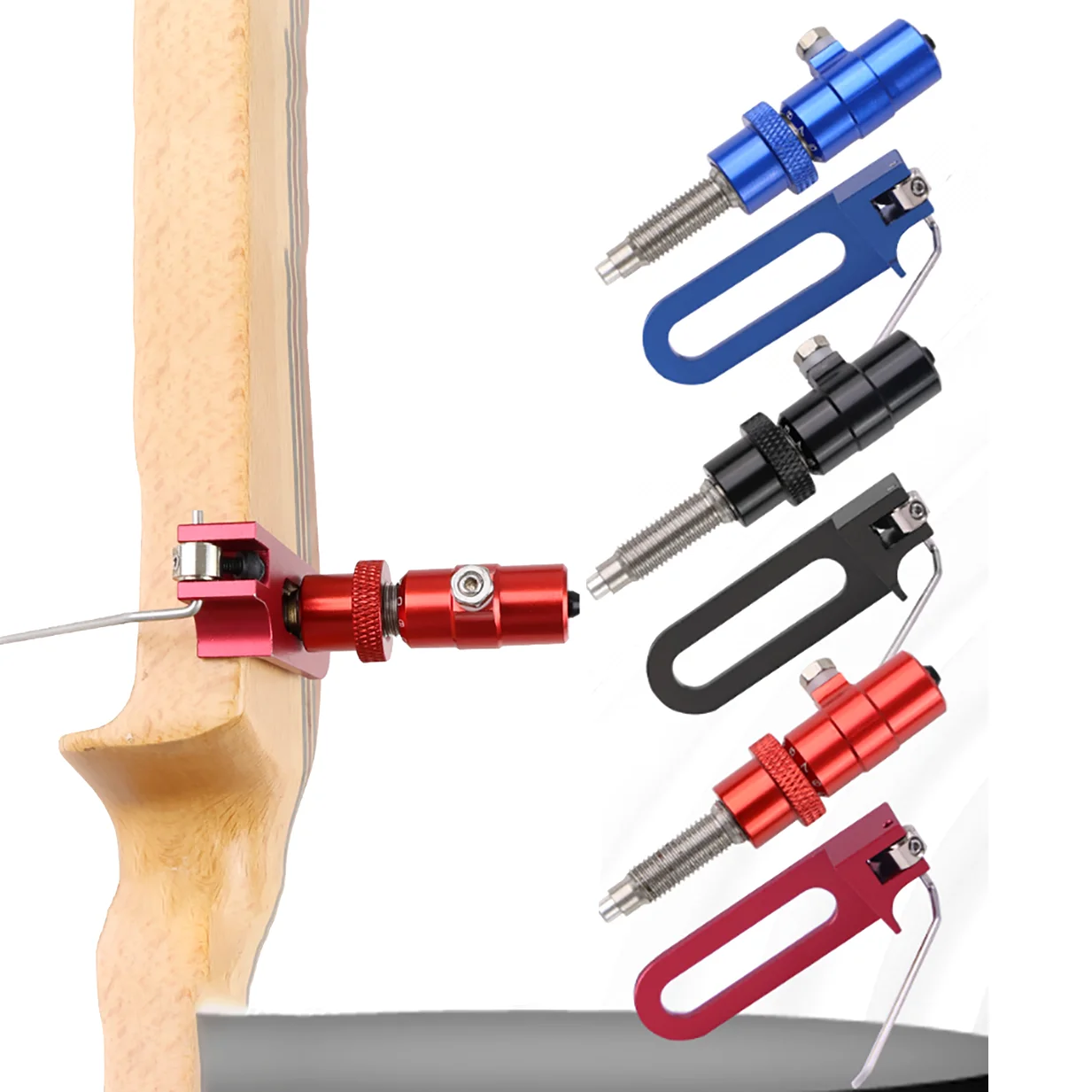 Pistón de cojín de Metal para tiro con arco, absorción de vibración atornillada con estante de descanso de flecha para caza, tiro, arco recurvo competitivo Accy - imagen 2