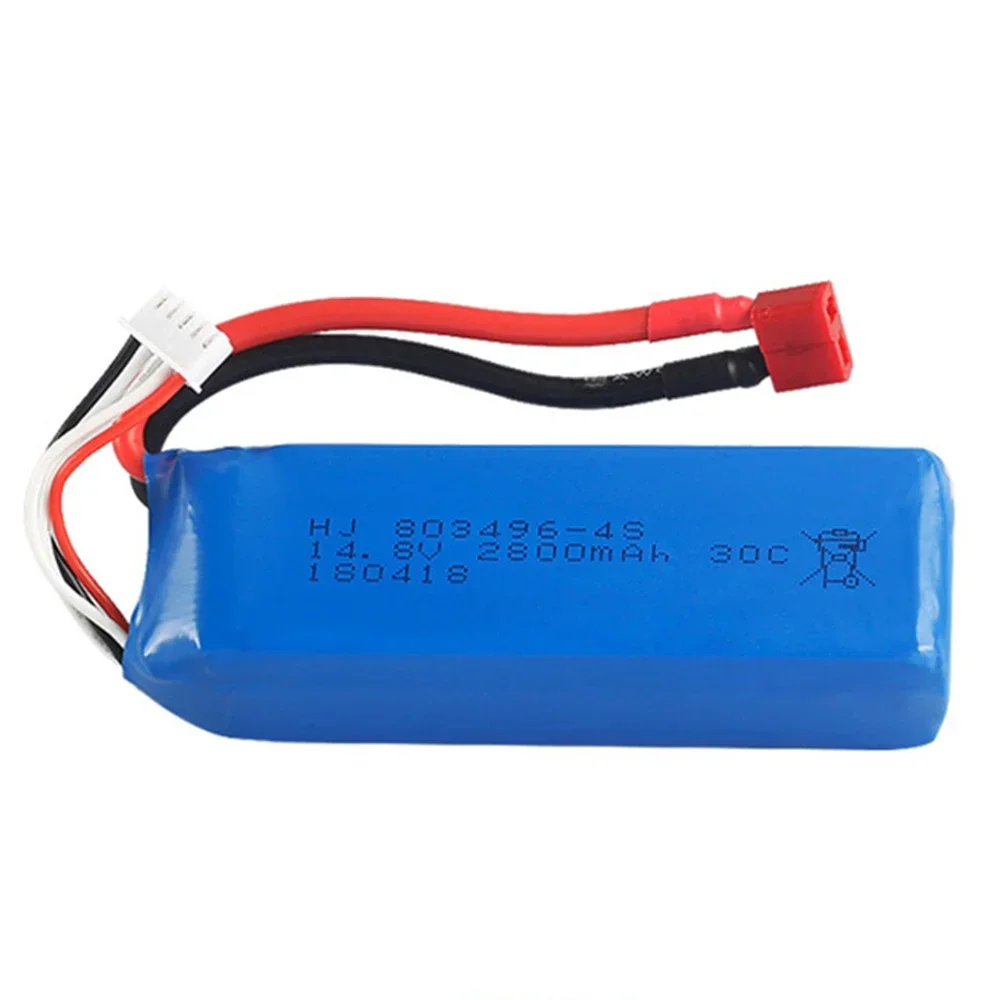 Alta potencia 14,8 V 2800mAh 30C 4S Lipo batería T enchufe para Feilun FT010 FT011 Control remoto barco helicóptero Quadcopter piezas de juguete - imagen 2