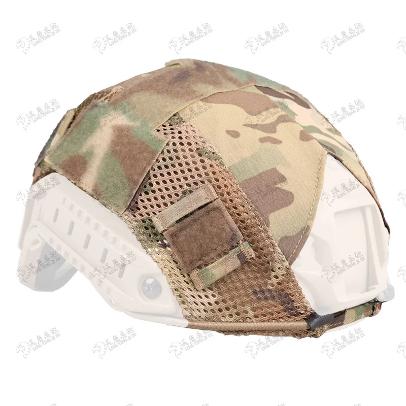 Casco táctico rápido, casco de camuflaje, equipo de tela, cubierta de casco de camuflaje para exteriores - imagen 5