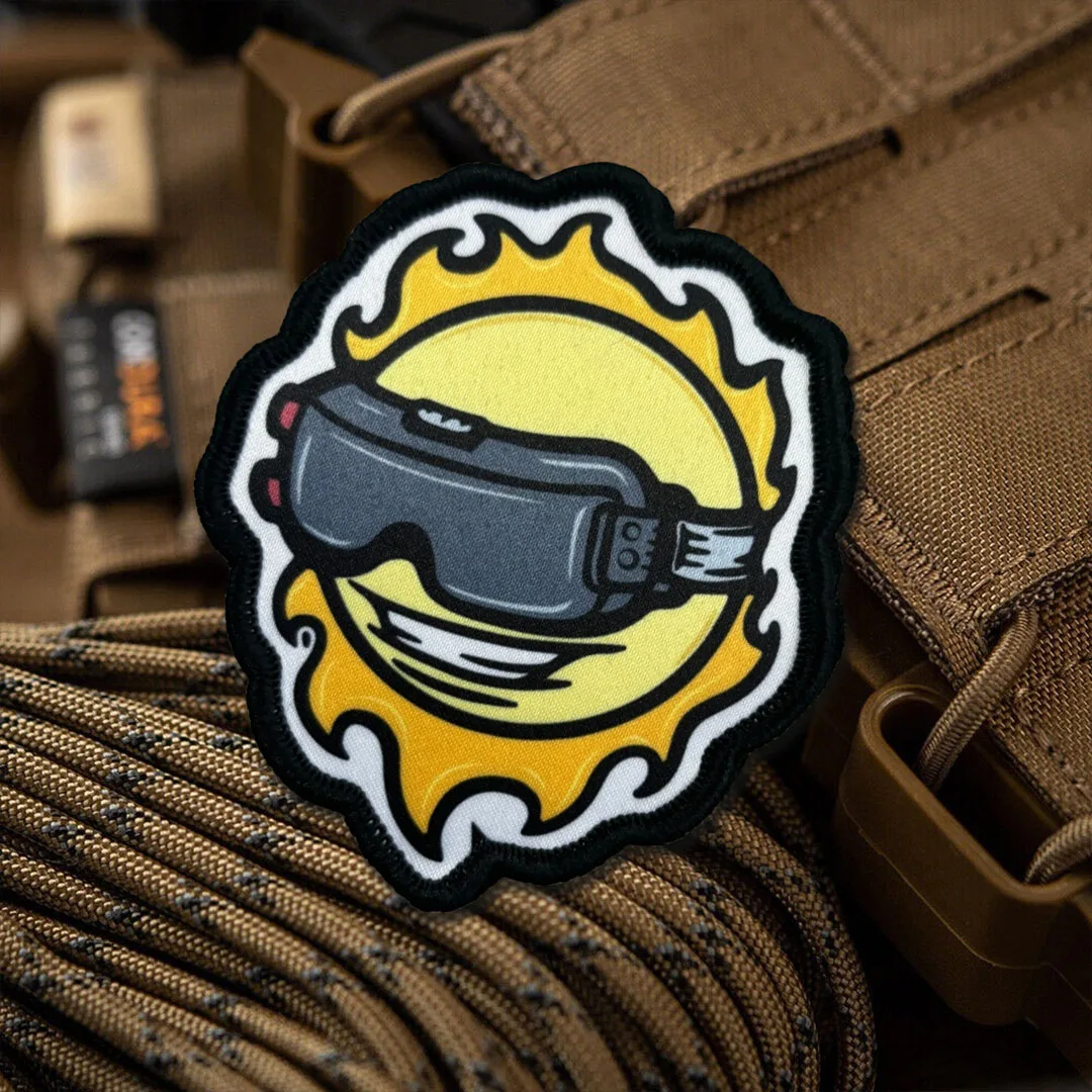 Parche táctico moral "el operador Solar", insignia militar, pegatinas para mochila, brazalete con gancho y bucle para el sol, aplique para casco - imagen 2