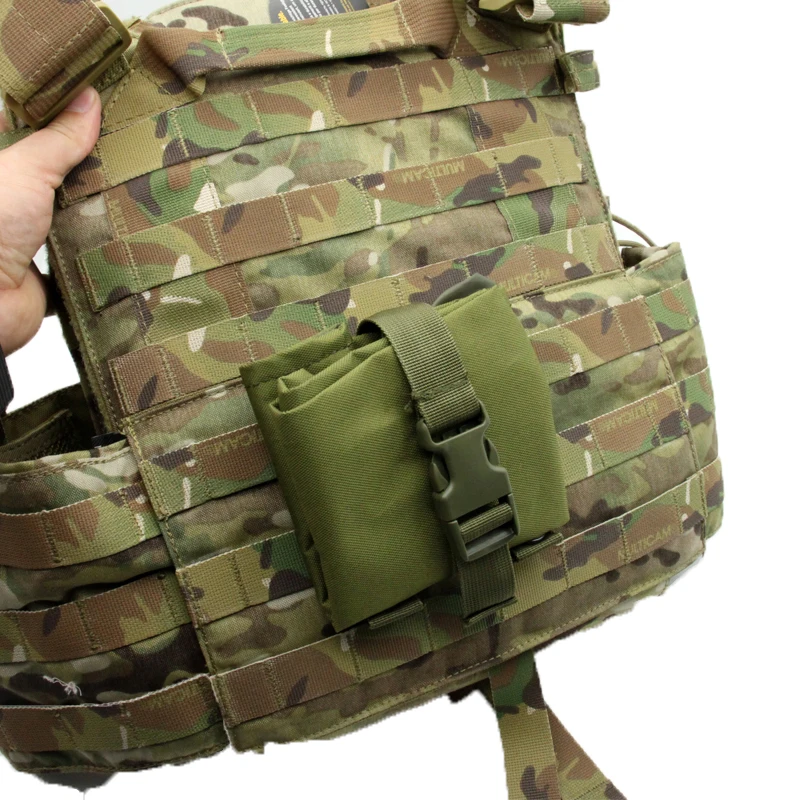Ventiladores militares al aire libre con bolsa adjunta, bolsa de utilidad, bolsa de reciclaje, sistema Molle, almacenamiento plegable portátil - imagen 3