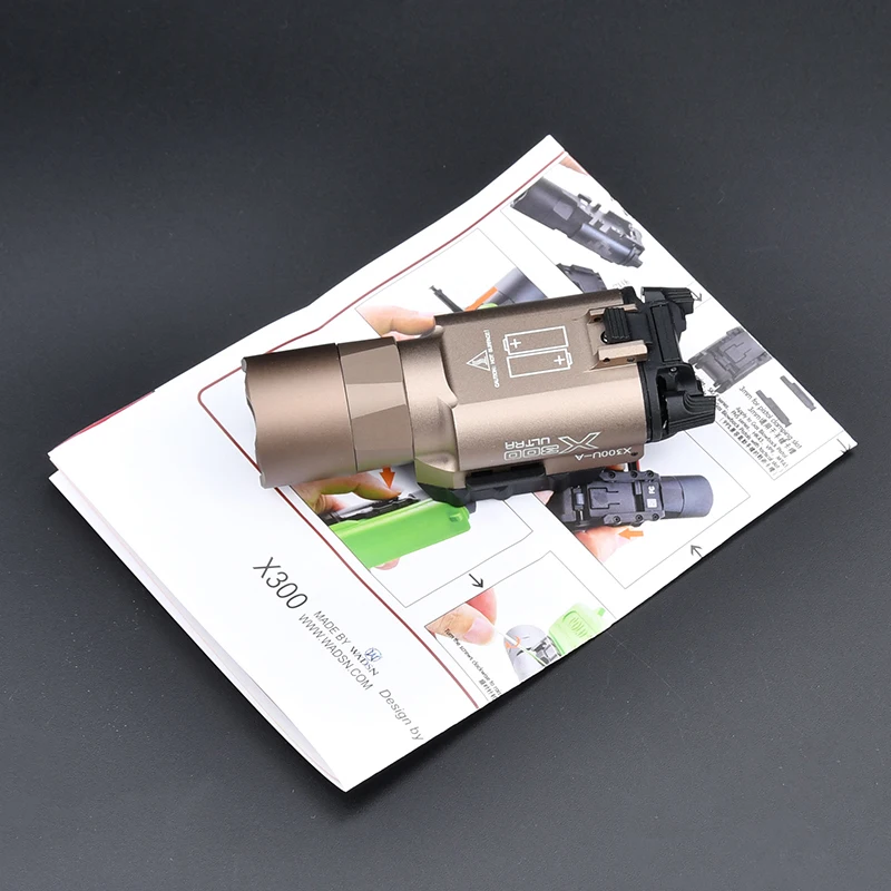 Pistola táctica de Airsoft Surefir X300U X300 Ultra 600lm, linterna LED, pistola de exploración, pistola de caza, luz de exterior de 20MM - imagen 5