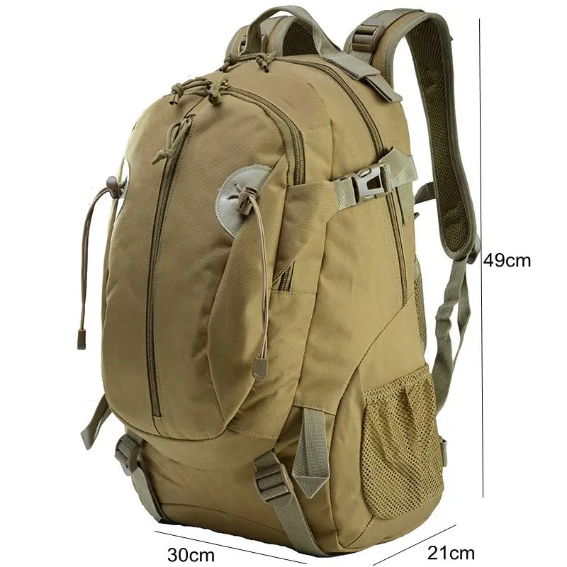 Mochila táctica Extra grande de 30L para hombres y mujeres, mochilas de senderismo resistentes al agua para exteriores, mochila de viaje, mochilas para ordenador portátil - imagen 3