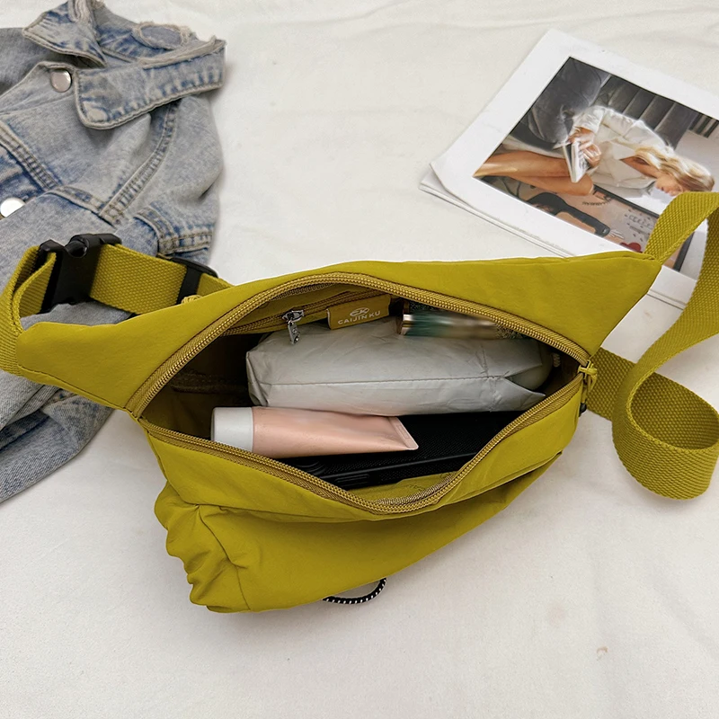 Bolsa de pecho ligera para deportes al aire libre, bolsa de cintura portátil para senderismo, escalada, Camping, entrenamiento, viaje, ciclismo, bandolera para hombres y mujeres - imagen 5