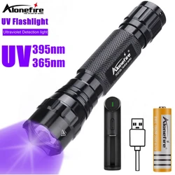 Linterna LED UV alto brillo para escorpiones, orina y tinta invisible