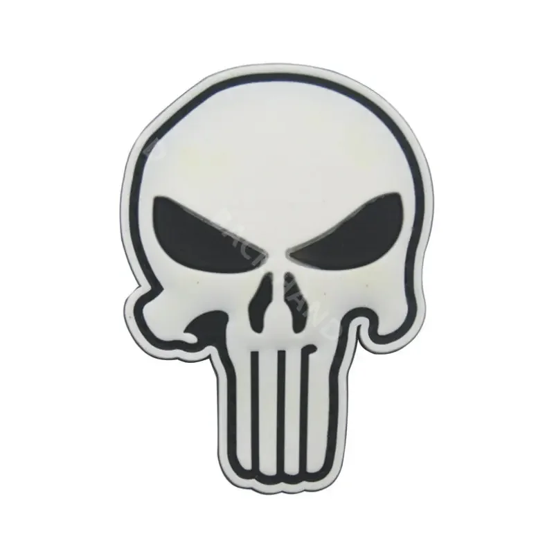 Insignia de brazo de goma suave de PVC luminosa 3D, parches mágicos, insignia de moral táctica, cráneo, soldado, punidor, URSO de dinosaurio USEC - imagen 3