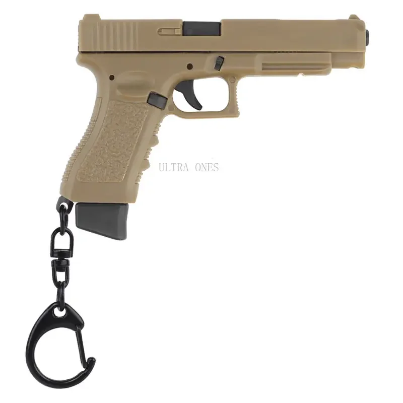 Tactische pistoolvorm sleutelhanger Mini draagbare decoraties Afneembaar realistisch model G34 sleutelhanger sleutelhanger Ring Trend speelgoed cadeau - imagen 4