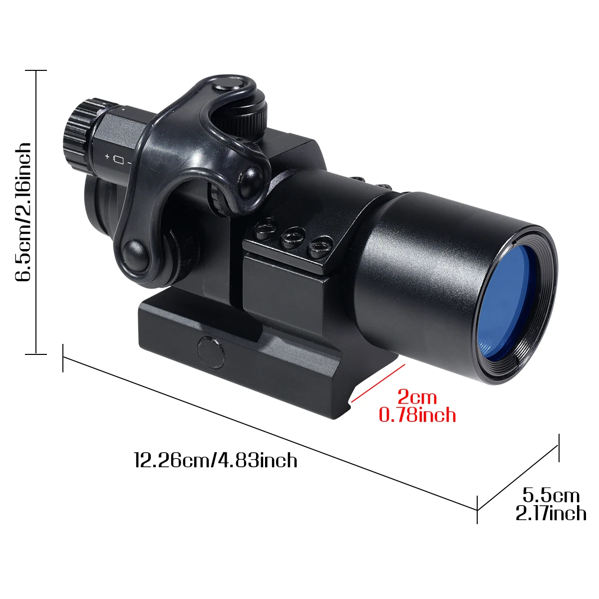 Mira telescópica compacta óptica M2 punto rojo verde 3x44 3,5x30 RGB mira láser equipo táctico tres iluminado para riel Picatinny - imagen 5