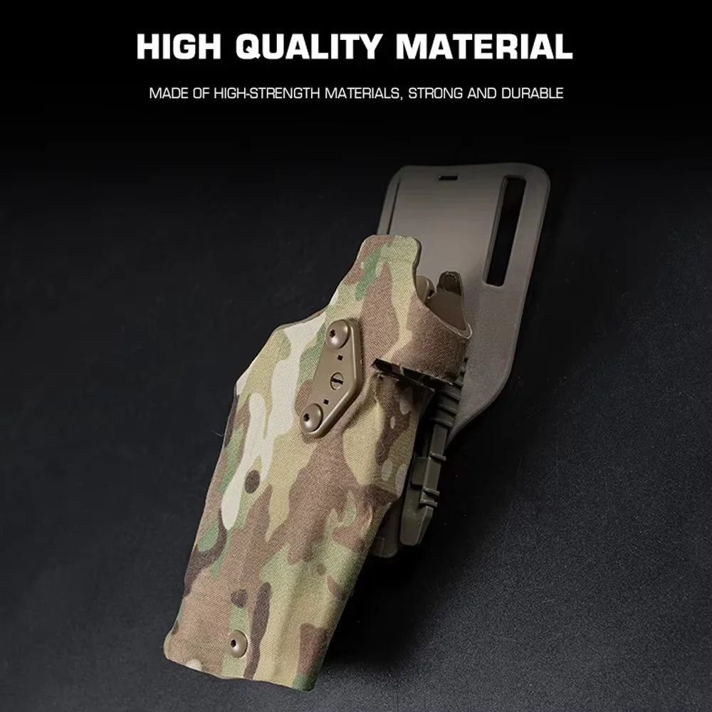 Funda Universal para pistola de aire táctica de caza 63DO Glock 17 funda para pistola táctica con funda para linterna X300/X300U incluida - imagen 3