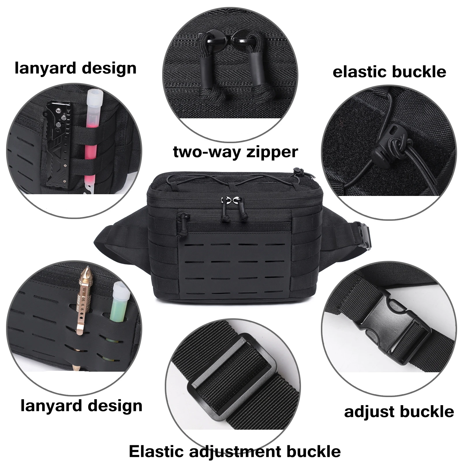 Bolso de hombro táctico para pistola, bolsa de pecho militar al aire libre, paquete divertido, accesorios de caza y Camping, bolsa de herramientas - imagen 2