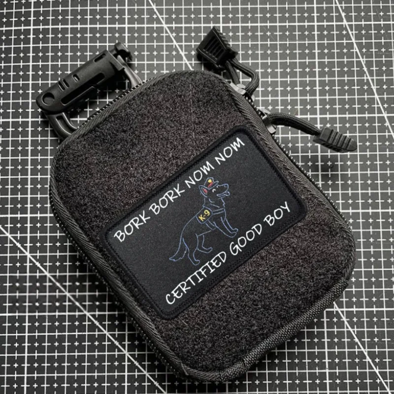 Parche táctico K9 para perros con velcro, insignia moral - imagen 5