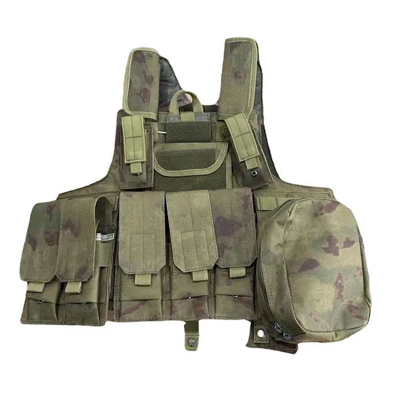 Chaleco táctico FG de camuflaje Molle CIRAS, chaleco de combate Airsoft, bolsa para revistas, portador de placa de armadura liberable, chalecos de ataque, equipo - imagen 2