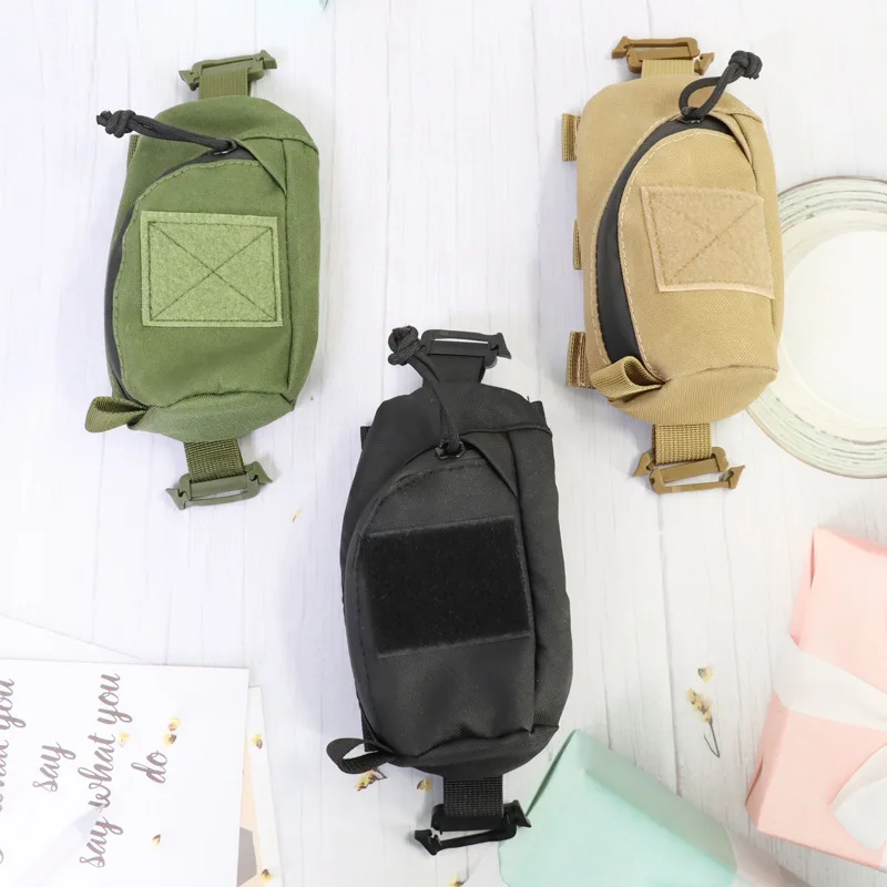 Bolsa táctica EDC para senderismo, Camping, bolso militar con correa para el hombro, organizador compacto Compatible para teléfono/herramientas - imagen 3