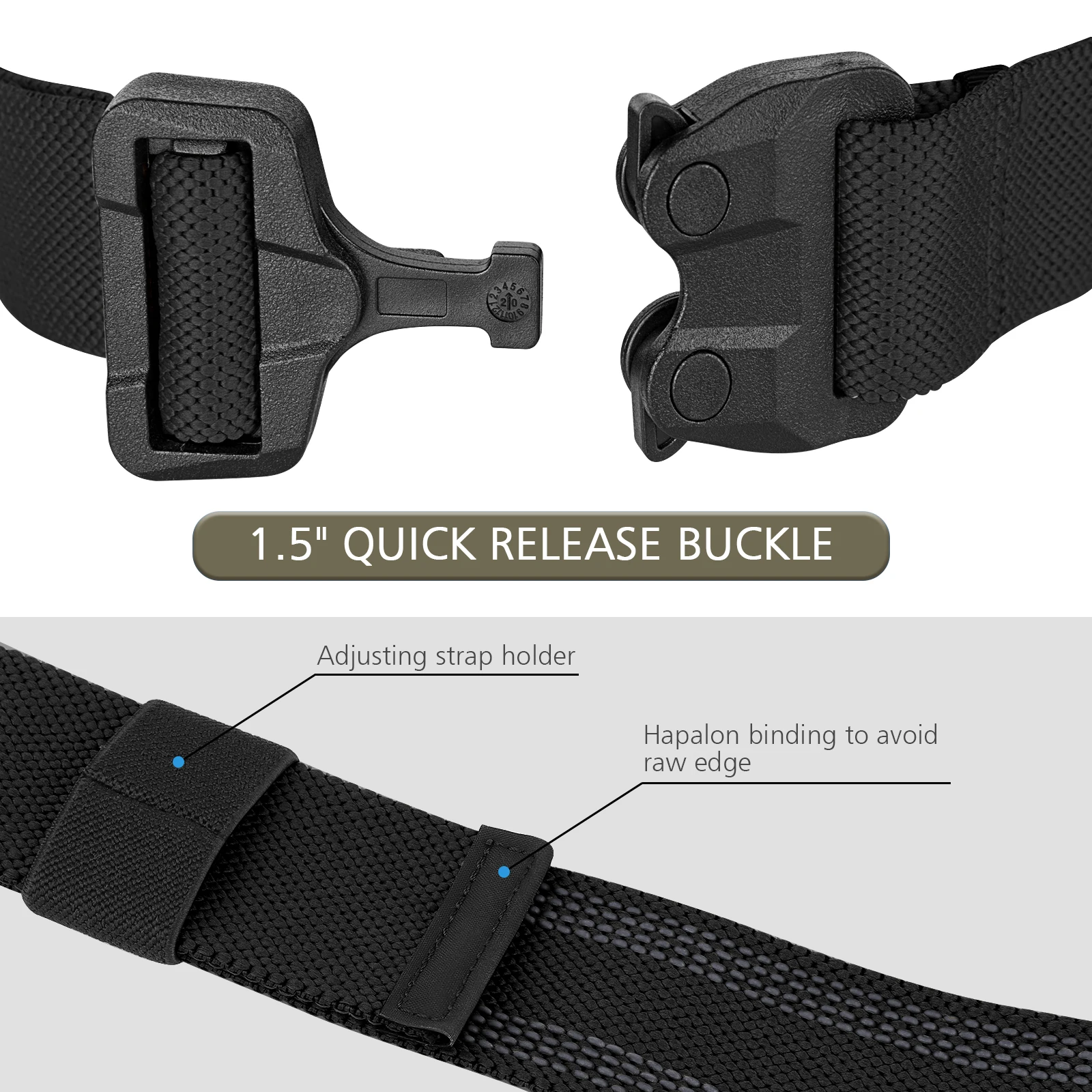 KRYDEX Correa táctica para pierna, cinturón para muslo para funda, correa elástica para muslo, colgador de pierna para exteriores con hebilla de liberación rápida - imagen 2