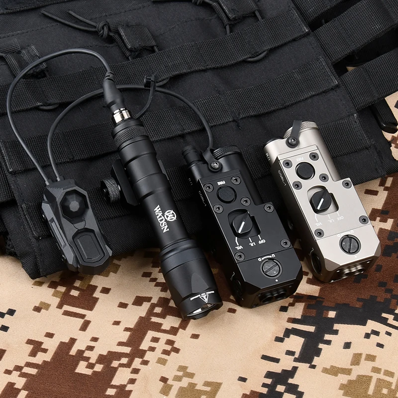 CQBL táctico Metal versión IR indicador láser de punto rojo M600 linterna LED blanco con interruptor de doble función Airsoft caza explorador - imagen 5