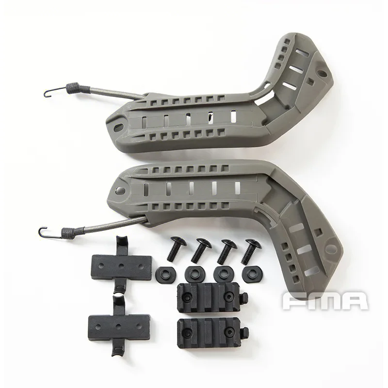 Riel guía FMA de nailon táctico de Color BK/DE/FG, accesorios para casco balístico rápido/BJ/PJ OPS